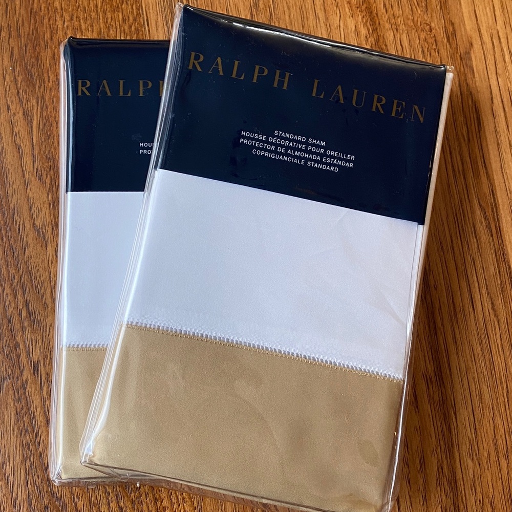 NEW Ralph Lauren “Langdon” Pillow Shams